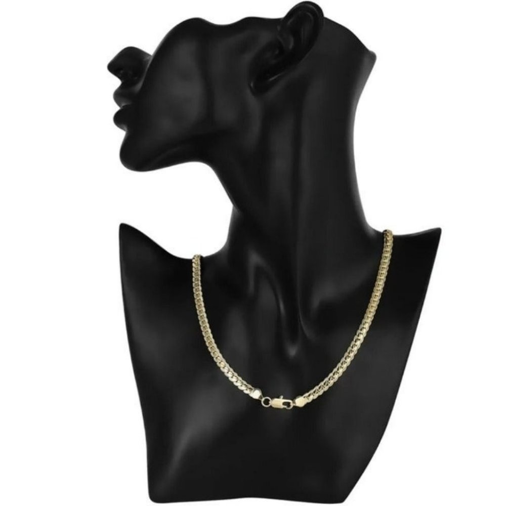 new Gold filled 5MM snake unisex Necklace - Picture 1 of 7
